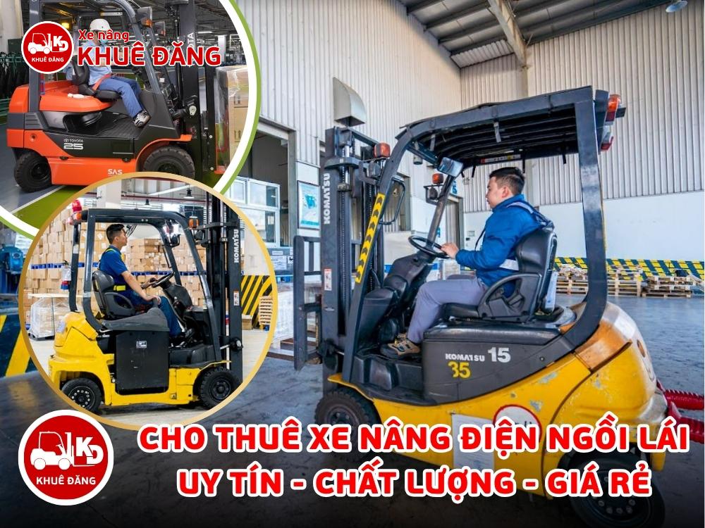 CHO THUÊ XE NÂNG ĐIỆN NGỒI LÁI TẠI TPHCM
